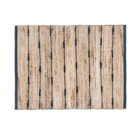 Covor Iuta Stripes Albastru 60 X 90 cm-01