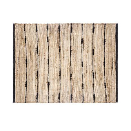 Covor Iuta Stripes Negru 60 X 90 cm-01