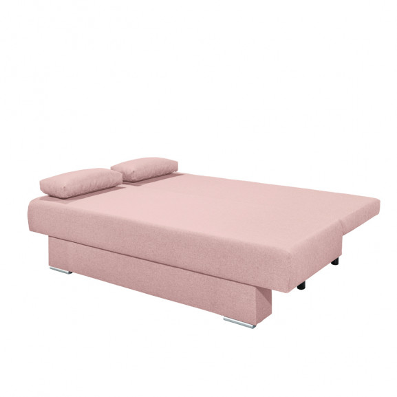 Canapea extensibila melly, roz, 196 x 86 x 92 cm
