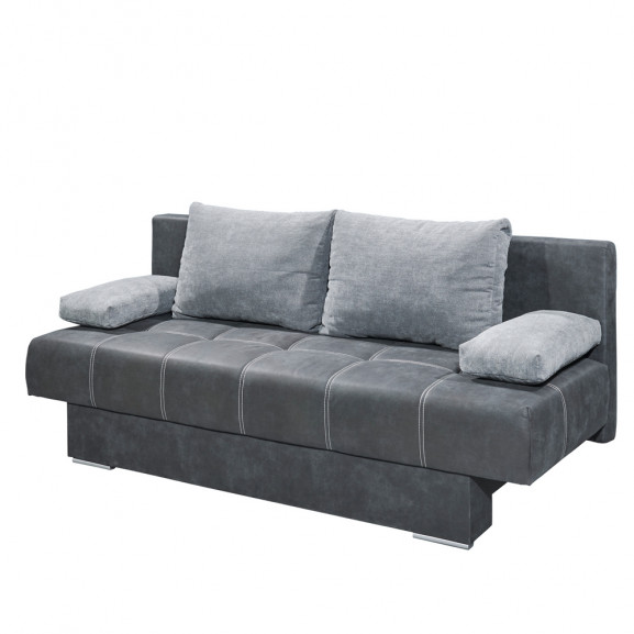 Canapea extensibila suzy, gri inchis, 196 x 86 x 92 cm