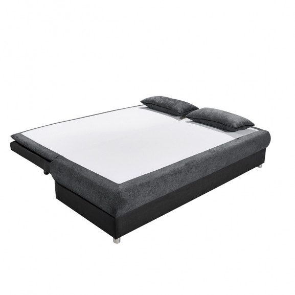Canapea extensibila sove, negru-antracit, 208 x 82(90) x 93 cm