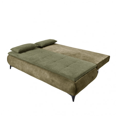 Canapea Extensibila Zita, Olive, 202 x 94 x 104 cm-01