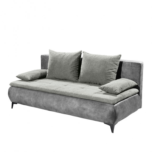 Canapea extensibila zita, gri, 202 x 94 x 104 cm