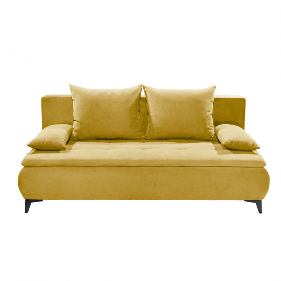 Canapea extensibila zita 2, galben, 202 x 94 x 104 cm