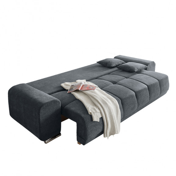 Canapea extensibila baku, antracit, 260 x 95 x 90 cm