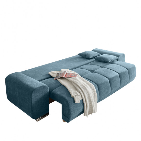 Canapea extensibila baku, denim, 260 x 95 x 90 cm