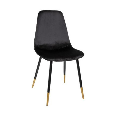 Scaun Tyra Velvet, Negru-01