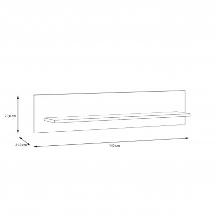 Polita Rigmor, 140 x 29,6 x 21,9 cm-01