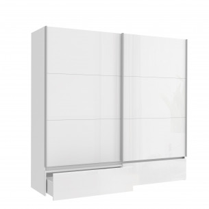 Dulap Cristopher Alb, 220.1 x 61.2 x 210.5 cm
