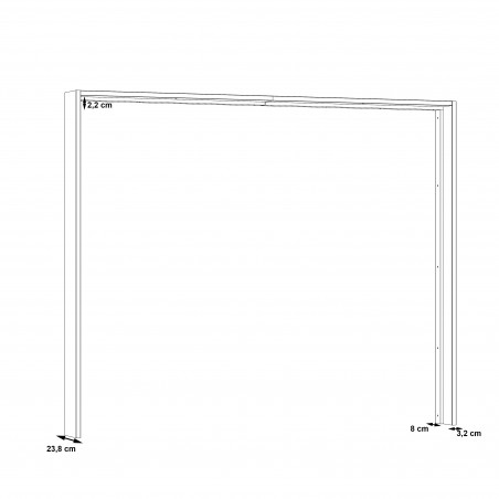 Rama Dulap Olivier, 280,9 x 23,8 x 228,3 cm-01