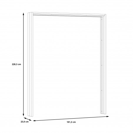 Rama Dulap Olivier, 181,2 x 23,8 x 228,3 cm-01