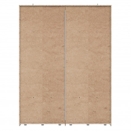 Dulap Olivier, 2Usi Culisante, Alb, 223 x 62 x 170 Cm-01