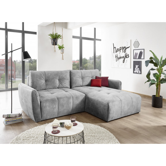 Coltar extensibil diana, stanga/dreapta, cu lada, gri