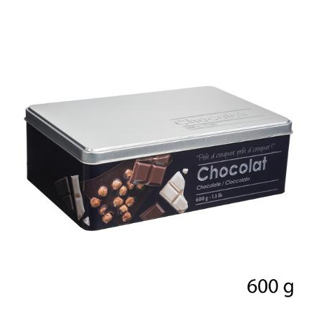 Recipient Ciocolata Relief, Metal, 20 X 13 X 6,8 cm-01