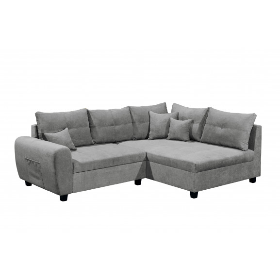 Coltar extensibil lena, dreapta, gri inchis, 248 x 87 x 176 cm
