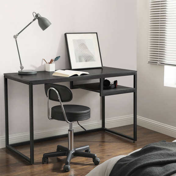Masa birou vintage d50, negru, 110 x 60 x 75 cm