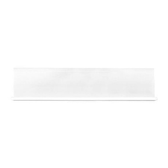 Polita Megan, 1200 x 270 x 240 mm., Alb & Alb lucios & Stejar negru