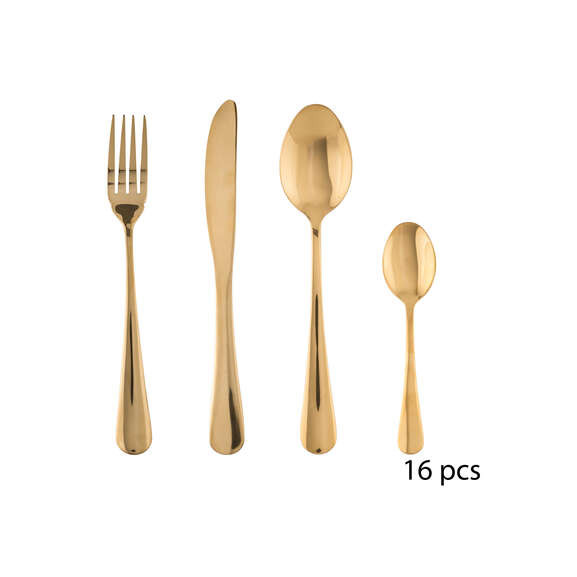 Set tacamuri  Gold, 16 piese