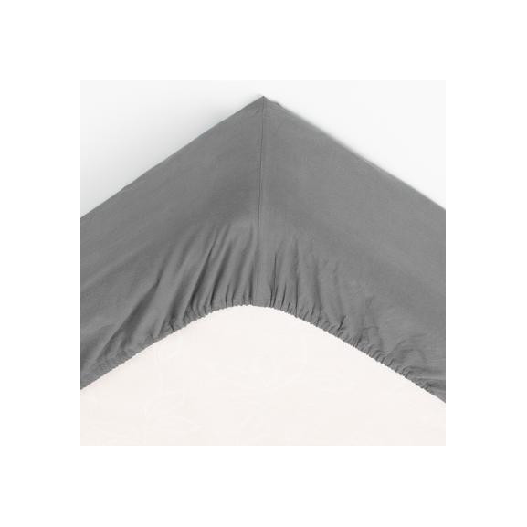 Cearsaf elastic, Gri, 160 x 200 cm