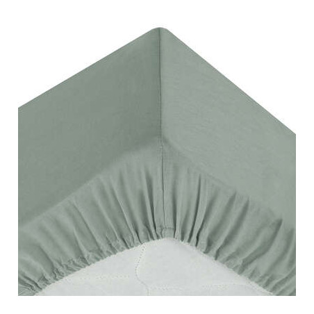 Cearsaf elastic Kaki, 160 x 200 cm-01