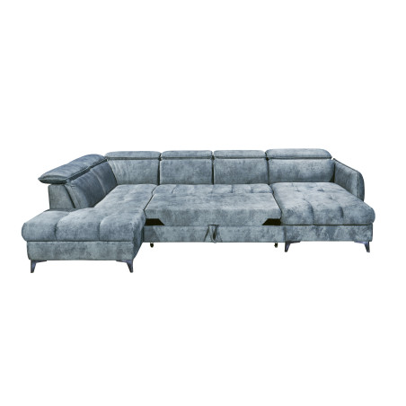 Coltar Extensibil U Cu Lada Depozitare Togo, Stanga, Smoke Blue, 347 X 82 X 221 Cm-01