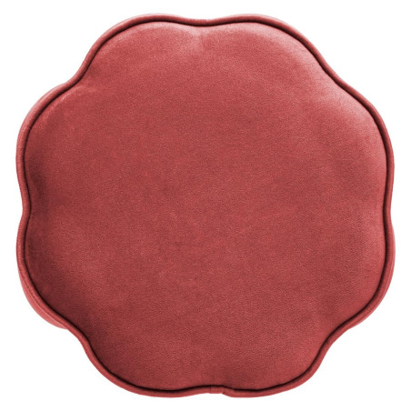 Taburet Eddy, Roșu Velvet, 38 x 42 cm-01