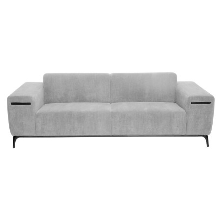 Canapea 3L Jude, Gri Velvet, 230 x 94 x 74 cm-01