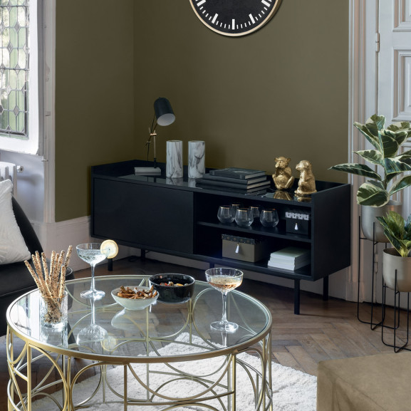 Comoda Tv Marble, Negru, 140 x 40 x 60 cm