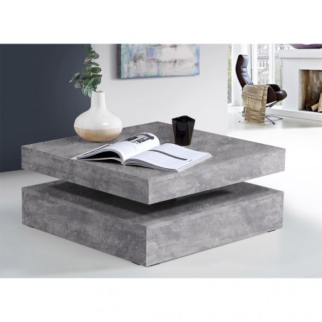 Masa cafea rotativa Magic, Light Grey, 78 (91.1) x 35.4 x 78 (91.1) cm-01