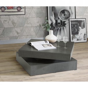 Masa cafea rotativa Magic, Magic Grey, 78 (91) x 35.4 x 78 (91) cm.