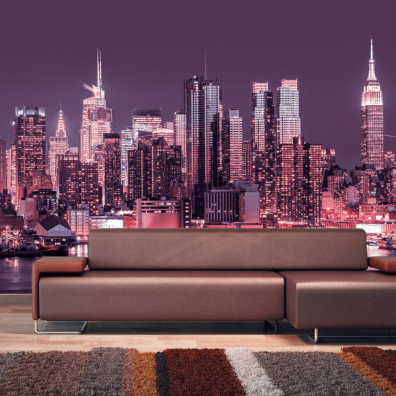 Fototapet NYC: Purple Nights