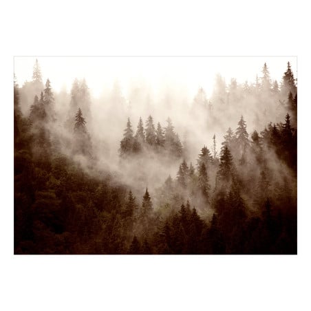 Fototapet Mountain Forest (Sepia)-01