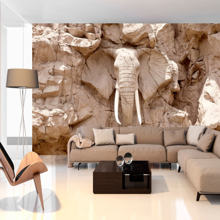 Fototapet Elephant Carving (South Africa)-01