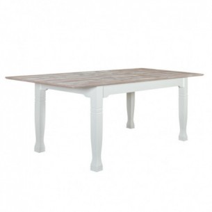 Masa Extensibila Cortina, Alb Si Miere, 160/215 x 90 x 77.5 Cm