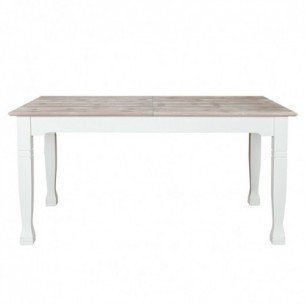 Masa Extensibila Cortina, Alb Si Natur, 160/215 x 90 x 77.5 Cm
