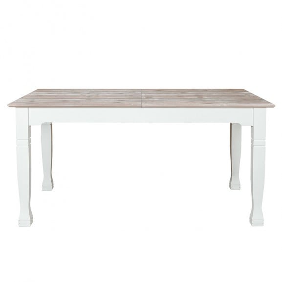 Masa Extensibila Cortina, Alb Si Natur, 160/215 x 90 x 77.5 Cm