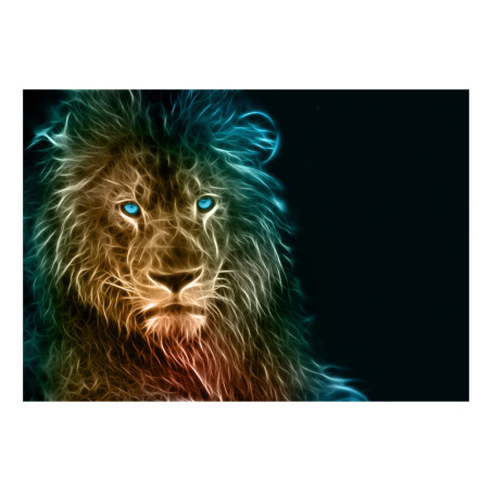 Fototapet autoadeziv Abstract lion-01