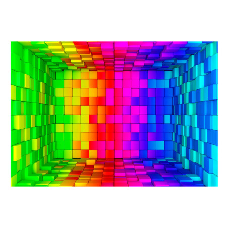 Fototapet autoadeziv Rainbow Cube-01