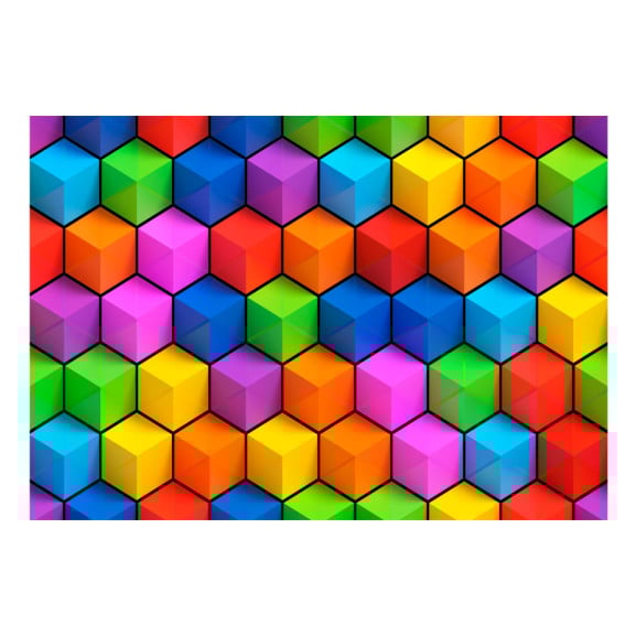Fototapet autoadeziv rainbow geometry