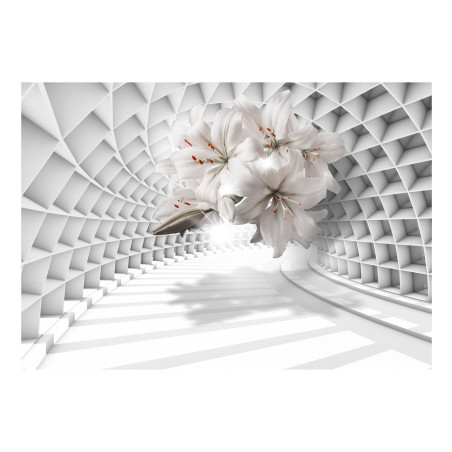 Fototapet autoadeziv Flowers in the Tunnel-01