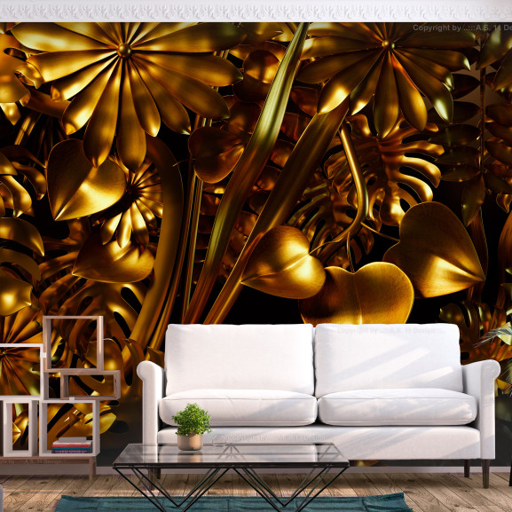 Poze Fototapet autoadeziv Golden Jungle