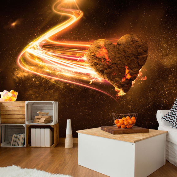 Poze Fototapet autoadeziv Love Meteorite (Orange)
