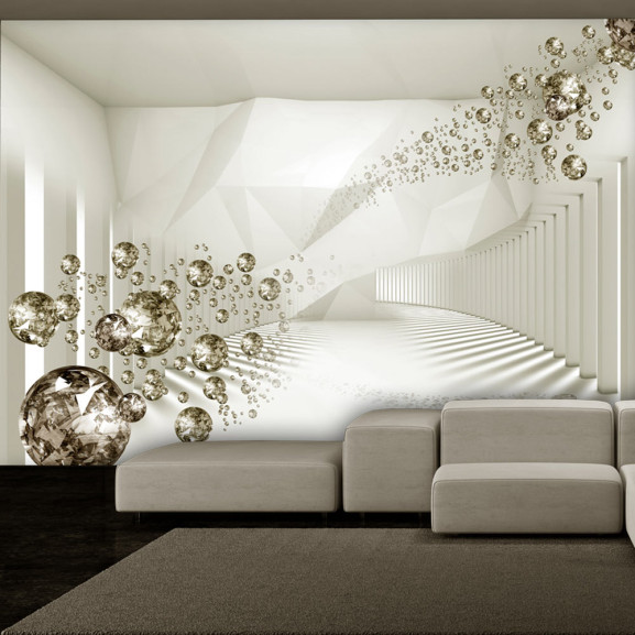 Poze Fototapet autoadeziv Diamond Corridor (Beige)