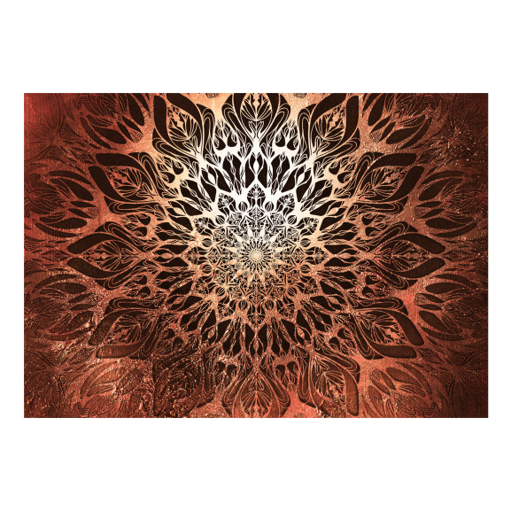 Fototapet autoadeziv Spider Web (Orange)