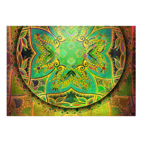 Fototapet autoadeziv Mandala: Emerald Fantasy-01