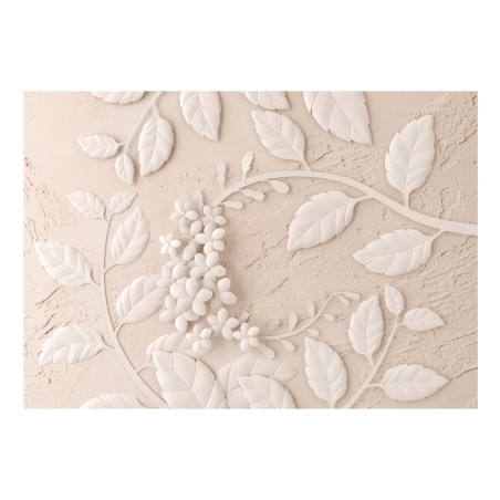 Fototapet autoadeziv Paper Flowers (Beige)-01