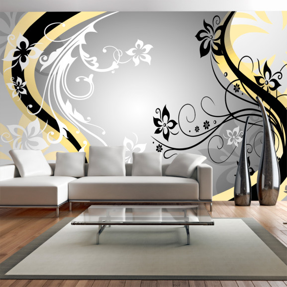 Poze Fototapet autoadeziv Art-flowers (yellow)