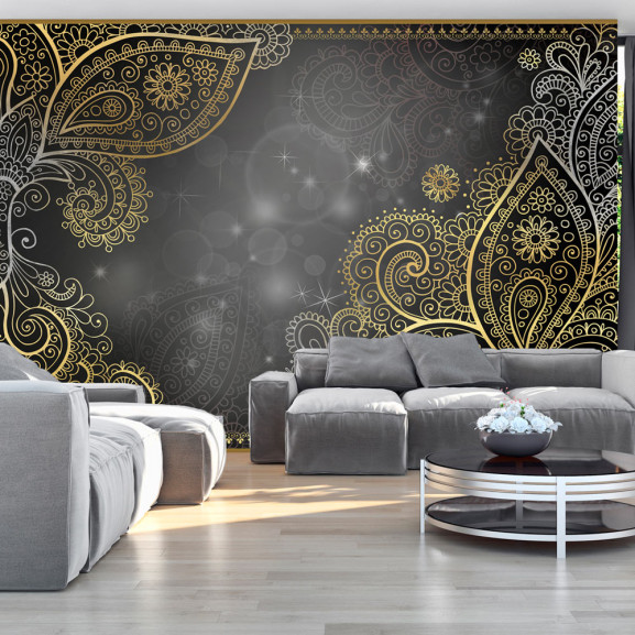 Poze Fototapet autoadeziv Gold orient