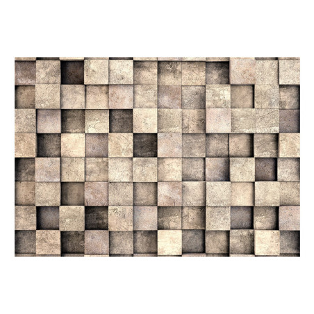 Fototapet autoadeziv Beige Squares-01