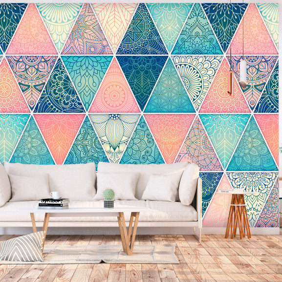 Poze Fototapet autoadeziv Oriental Triangles